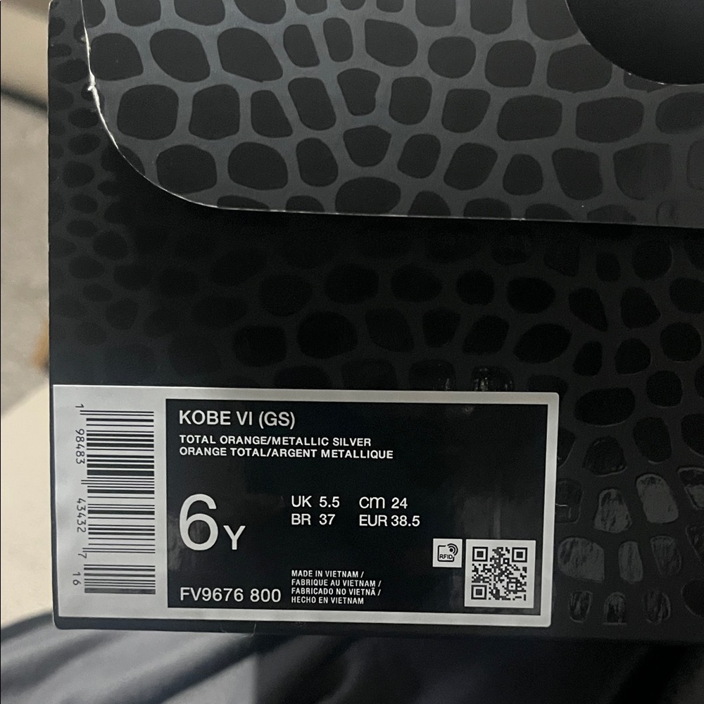 Nike Bright Orange and Silver Sneakers - Picture 2 of 4